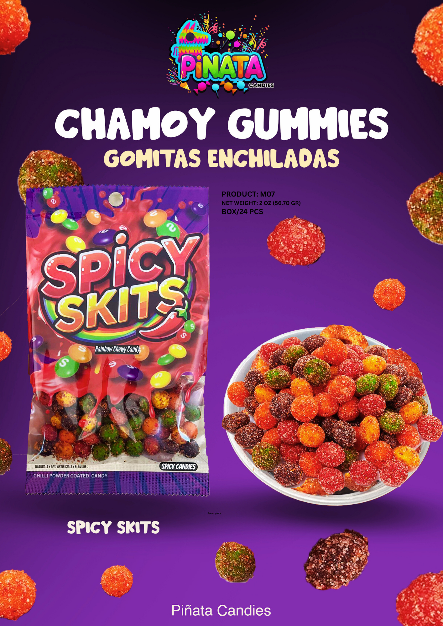 SKITTLES ENCHILADOS