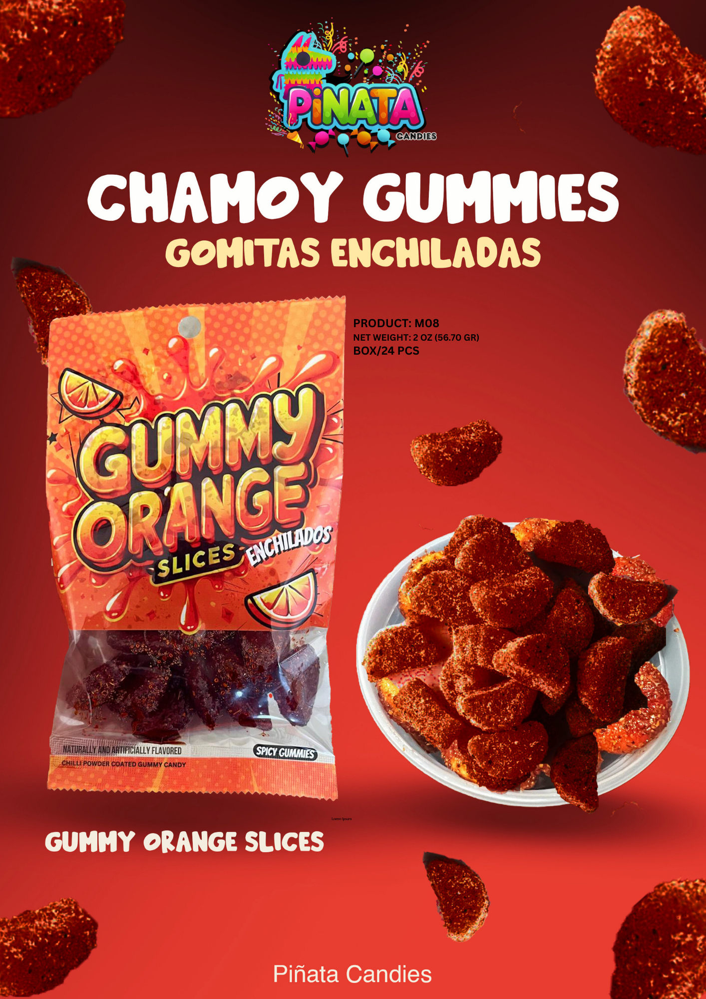 GUMMY ORANGE ENCHILADOS