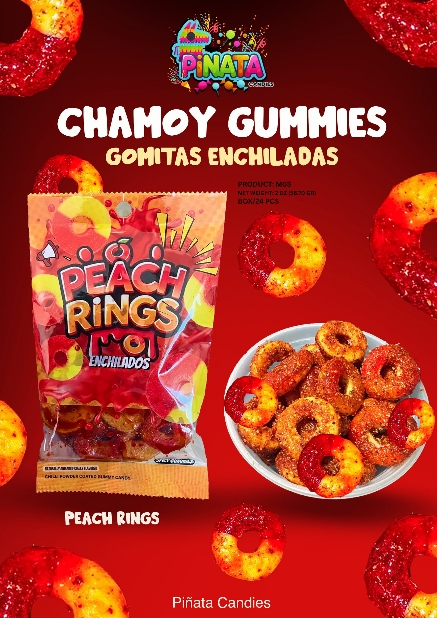 PEACH RINGS ENCHILADOS