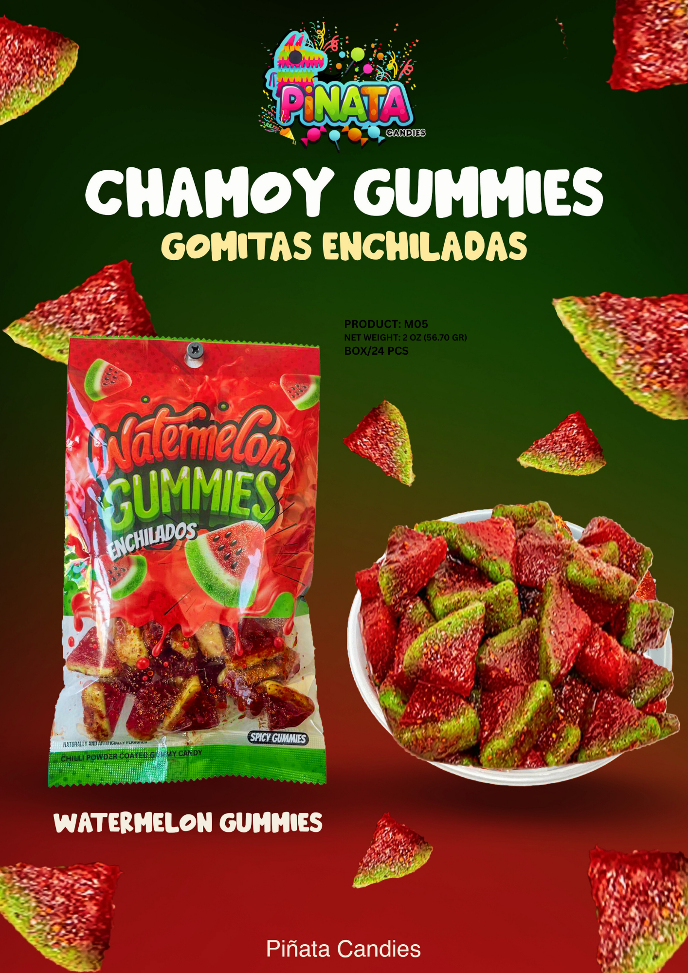 WATERMELON GUMMIES ENCHILADAS