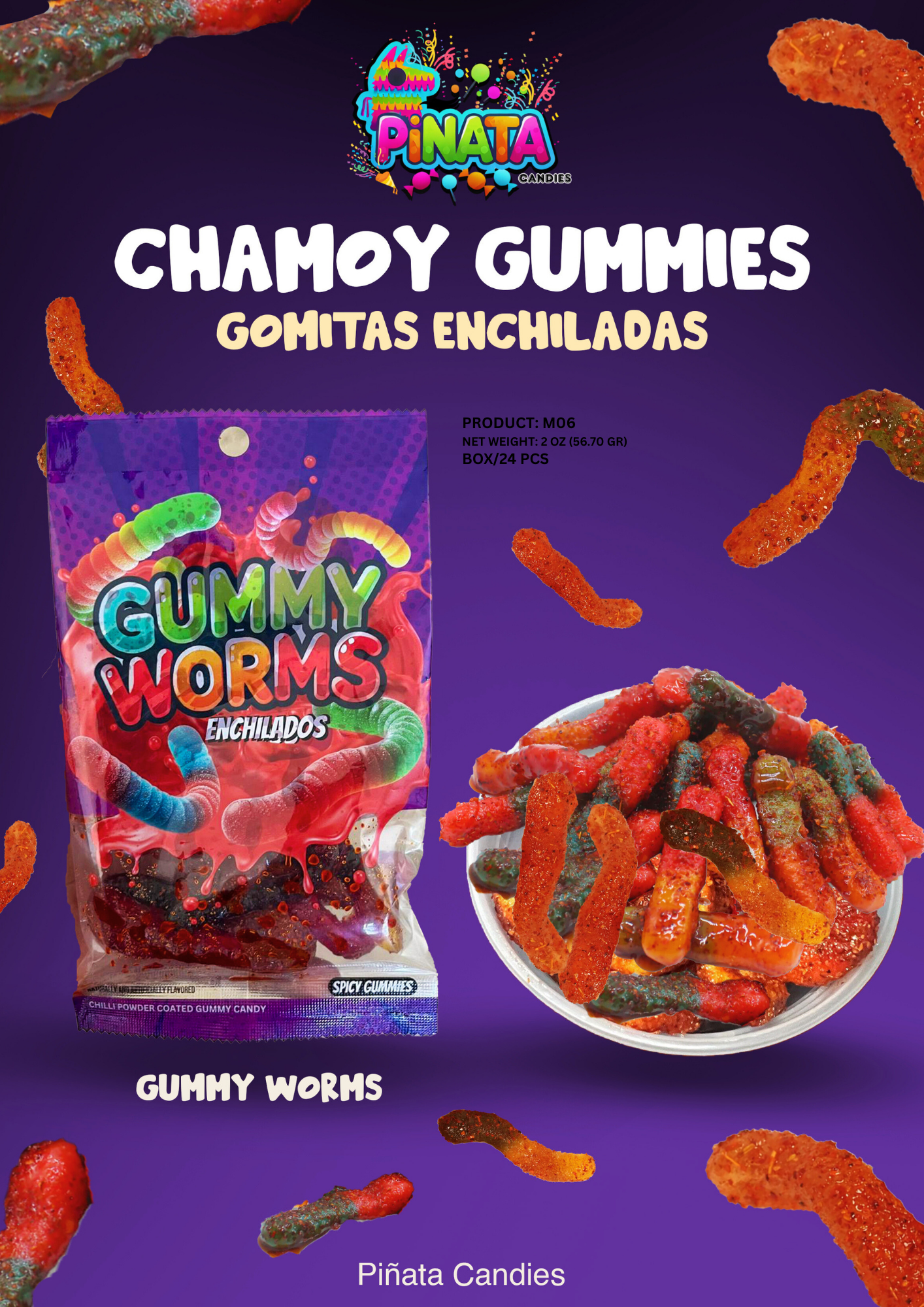GUMMY WORMS ENCHILADOS